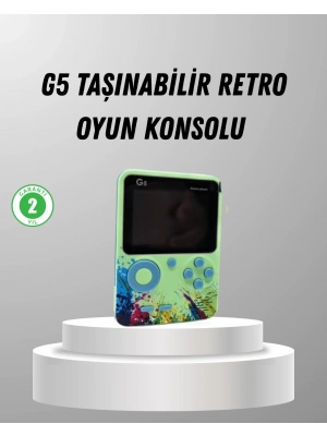 ® 500 Oyunlu G5 Retro Mini Oyun Konsolu 3 İnç Ekran ve AV TV Desteği