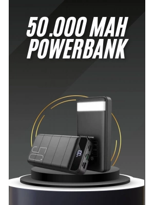 ® 50.000 Mah Led Dijital Göstergeli USB Çıkışı Powerbank