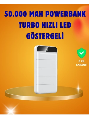 ® 50000mAh LED Göstergeli Taşınabilir Şarj Cihazı