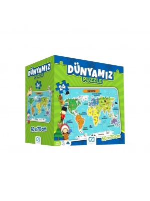® Dünyamız 24 Parça Yer Puzzle