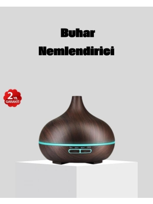 ® 550 ml Büyük Su Hazneli Ultrasonik Nemlendirici ve Aromaterapi Difüzörü
