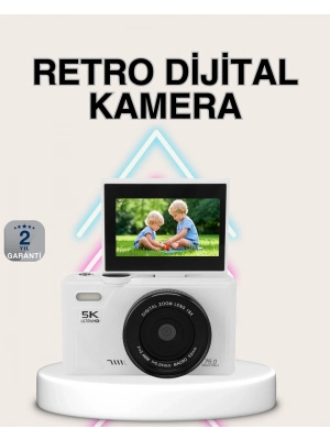 ® 5K Dijital Kamera Otofokus WiFi Aktarım ve 18x Dijital Zoom