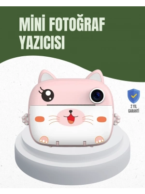 ® 64GB TF Kart Destekli Çoklu Dil Seçeneği Sunan Anında Baskı Kamera