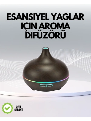 ® 7 Renk Işıklı Ultrasonik Hava Difüzörü – Sessiz ve Güvenli Kullanım