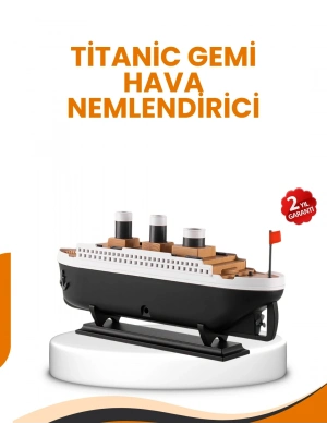 ® 7 Renk Ortam Işıklı Dekoratif Gemi Tasarım Hava Nemlendirici Difüzör