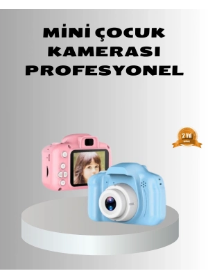 ® 8MP Mini Çocuk Fotoğraf Makinesi – Pembe Ses Kaydı Özellikli
