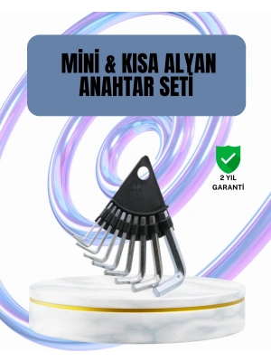 ® 9 Parça Alyan Anahtar Seti Altıgen Uçlu Mobilya ve Tamir İçin