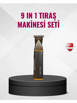 ® 9’u 1 Arada Çoklu Bakım Tıraş Seti Profesyonel Saç Sakal Kesme