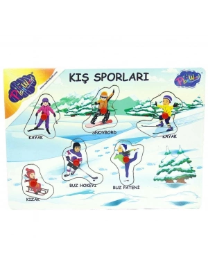 ® Ahşap Tutmalı Sporlar Yapboz