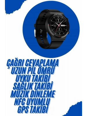 ® Akıllı Saat Yeni Nesil Üç Kordonlu Nabız Ölçer Çağrı Cevaplama