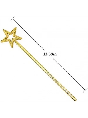 Altın Renk Yıldız Peri Asası Peri Değneği 34 cm 1 Adet