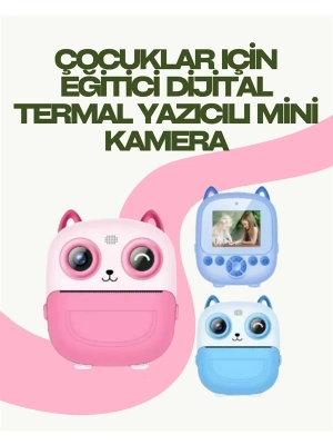 ® Anında Yazdıran Kamera – Çocuklara Uygun, Hafif ve Renkli
