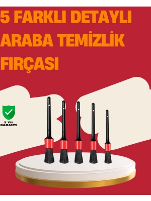 ® Araç İçi Detaylı Temizlik Seti-Araba Jant ve İç Yüzey Temizlik Fırçaları