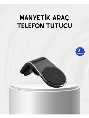 ® Araç İçi Manyetik Telefon Tutucu Güçlü Klipsli ve 360 Derece Ayarlanabilir