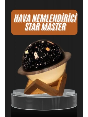 ® Aromaterapi Hava Nemlendirici Gece Lambası Uzay Model Satürn Oda Kokusu