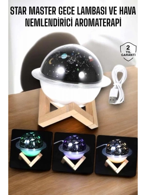 ® Aromaterapi Hava Nemlendirici Masa ve Gece Lambası