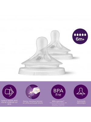 ®   Doğal Tepkili Natural Response 2Li Biberon Emziği No:5 6+ Ay