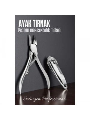 ®  Ayak Tırnak Makası Batık Tırnak Makas Seti Pedikür Tırnak Makası Merys Solingen