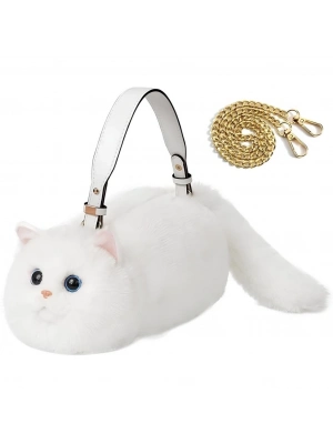 ® Kedi El Çantası Beyaz