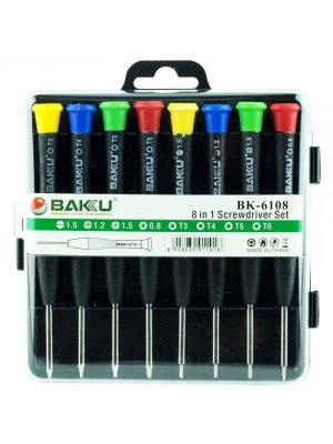 ® Baku BK-6108 Hassas 8 Parça Tornavida Seti