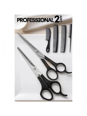 ® Berber Makas Ara Makas Seti Profesyonel 6.5 inç Çelik