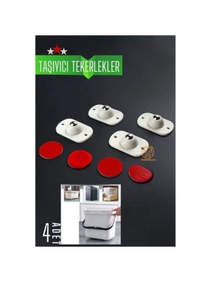 ® Bilyeli Mini Taşıyıcı Tekerlek Seti  360D Yapışkanlı