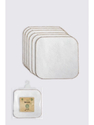 ®   Organik 28x28 6Lı Havlu Mendil 90105 Ekru