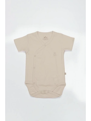 ®   Organik Natural Basic Style Kruvaze Yarım Kol Body BS17101 Bej