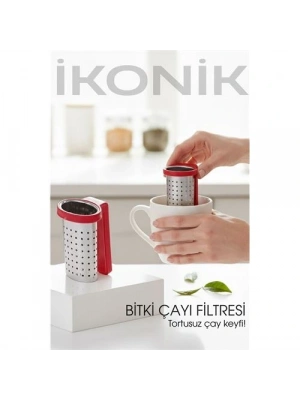 ® Bitki Çayı Filtresi - Her Bardağa Uyumlu, Tortusuz Demleme