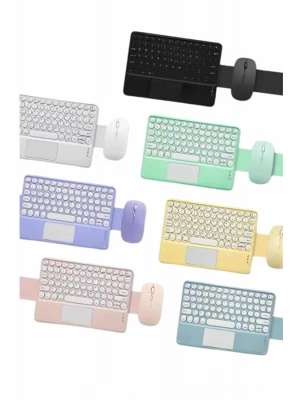 ® Bluetooth Touchpad Klavye Ultra İnce Taşınabilir Q Klavye
