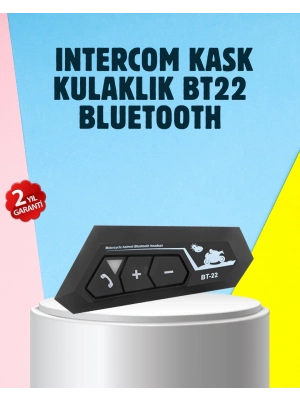 ® BT22 Motosiklet Kask İçi Bluetooth Kulaklık İnterkom Destekli