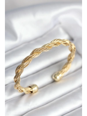 ® Burgu Zincir Model Gold Renk Kadın Vintage Bileklik