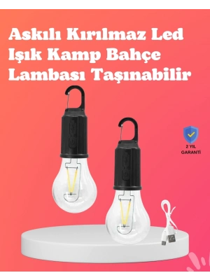 ® C Tipi Şarjlı Asılabilir Kamp Feneri