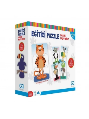 ® CA.5028 CA Games Eğitici Puzzle Neşeli Hayvanlar