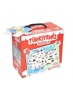 ® Türkiyemiz 24 Parça Yer Puzzle
