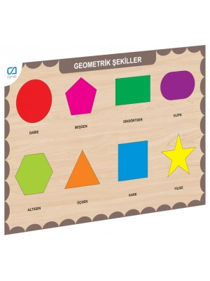 ® CAAHS-3204 AHŞAP GEOMETRİK ŞEKİLLER BUL-TAK