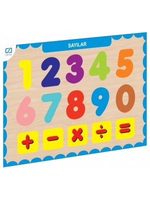 ® CAAHS-3207 AHŞAP SAYILAR BUL-TAK
