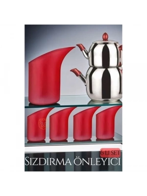 6lı Sızdırmaz Silikon Çaydanlık Ucu Aparatı - Damlatma Önleyici Akıllı Emzik Başlığı - Isıya Dayanıklı