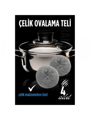 Transformacion Çelik Bulaşık Ovalama Teli 4 Adet 715602