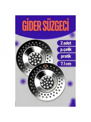 ® Çelik Lavabo Süzgeci 2 ADET
