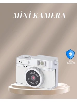 ® Cep Boy Vintage Dijital Kamera LED Destekli Full HD Video