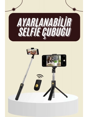 ® Cep Telefonu Tripod Standı Manyetik Selfie Sopa Bluetooth Uzaktan Kumandalı
