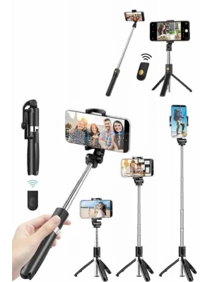 ® Cep Telefonu Tripod Standı Manyetik Selfie Sopa Bluetooth Uzaktan Kumandalı
