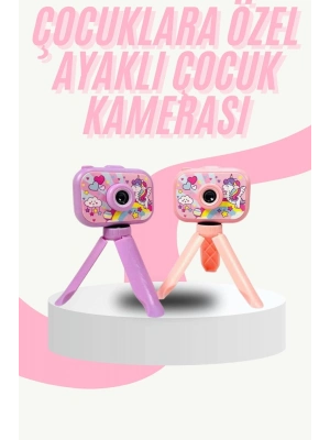 ® Çocuk Için Eğitici Video Kamera Ayaklı Mini Fotoğraf Makinesi