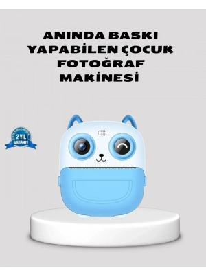 ® Çocuklar İçin Dijital Kamera Termal Yazıcı 48MP Çift Kamera 1300mAh Batarya