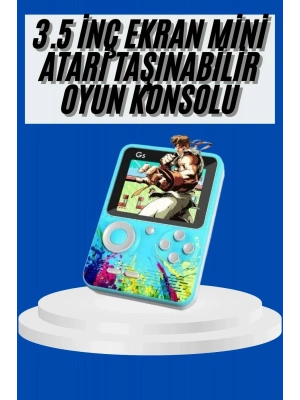 ® Çocuklara Özel 4K HD Retro Oyun Konsol El Atari Taşınabilir 500 Oyunlu