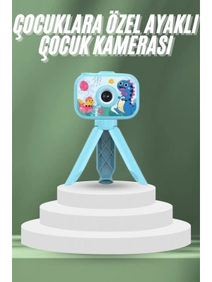 ® Çocuklara Özel Ayaklı Mini Fotoğraf Makinesi Dijital LCD Ekran