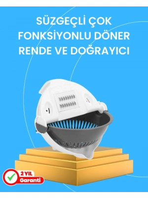 ® Çok Fonksiyonlu Dilimleyici ve Süzgeçli Mutfak Aparatı