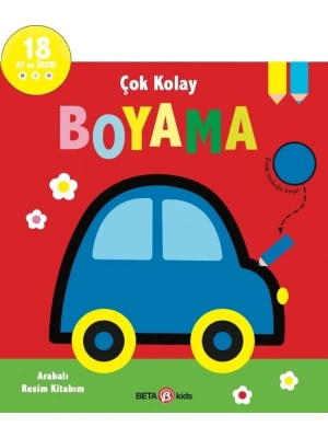 Çok Kolay Boyama Arabalı Resim Kitabım