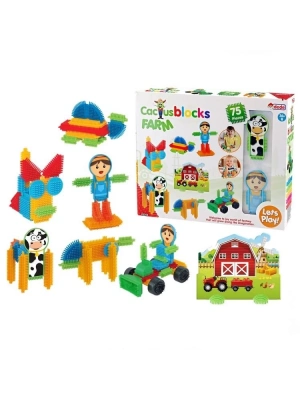 ® Kaktüs Bloklar Çiftlik 75 Parça